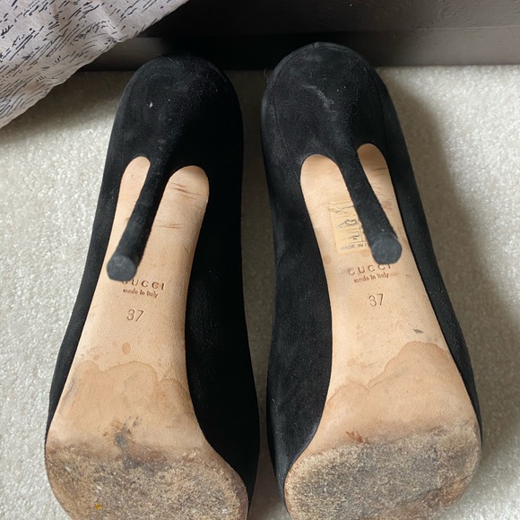 BLACK GUCCI PEEP TOES - Picture 3 of 3